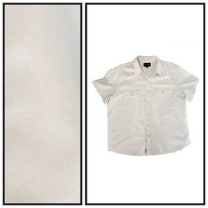 Lucky Brand Men’s XL Western Snap Button Shirt Cream